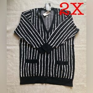 2X Disney Button Front Cardigan The Nightmare Before Christmas Jack Skellington